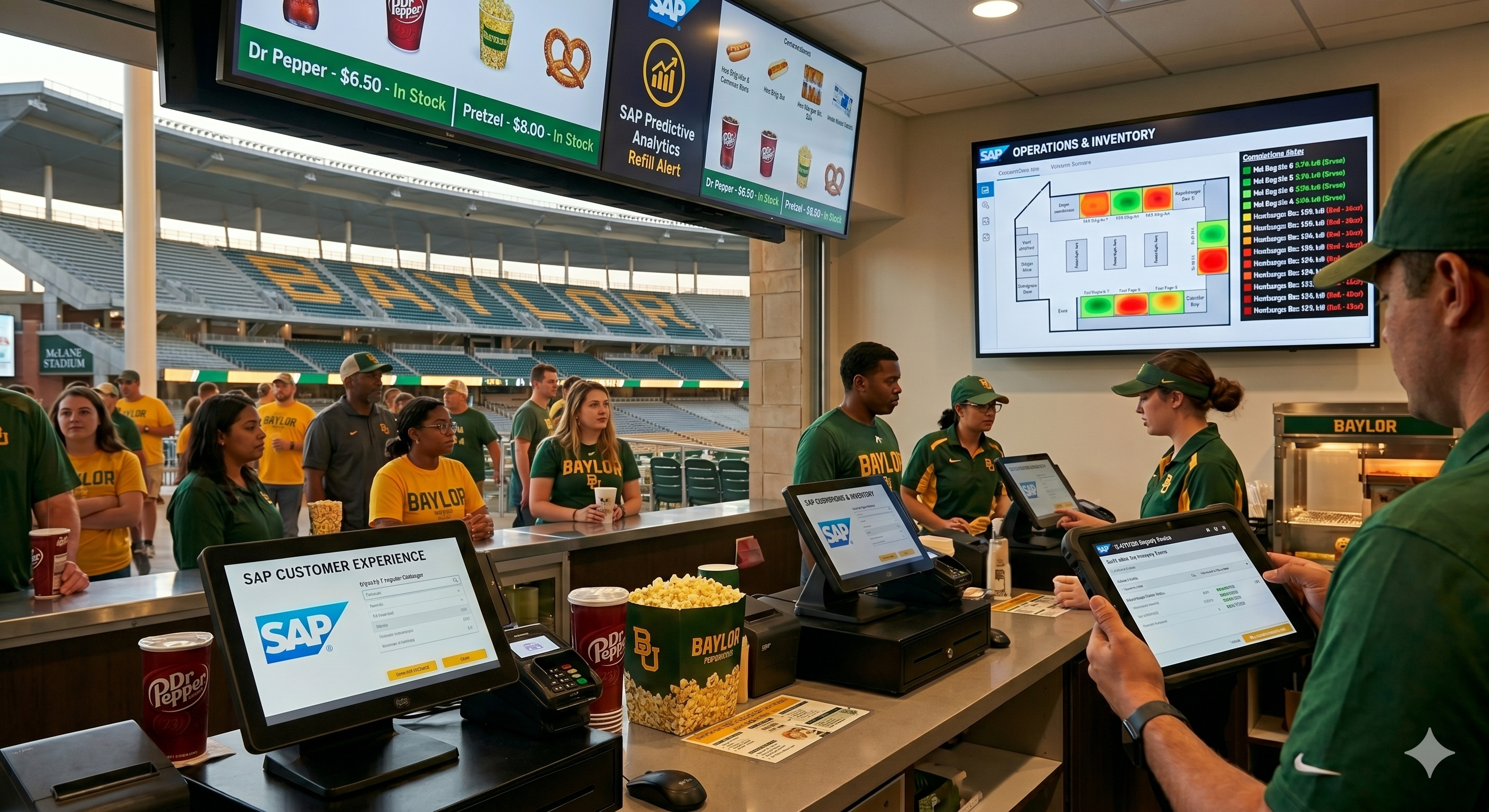 Live stats and concessions management